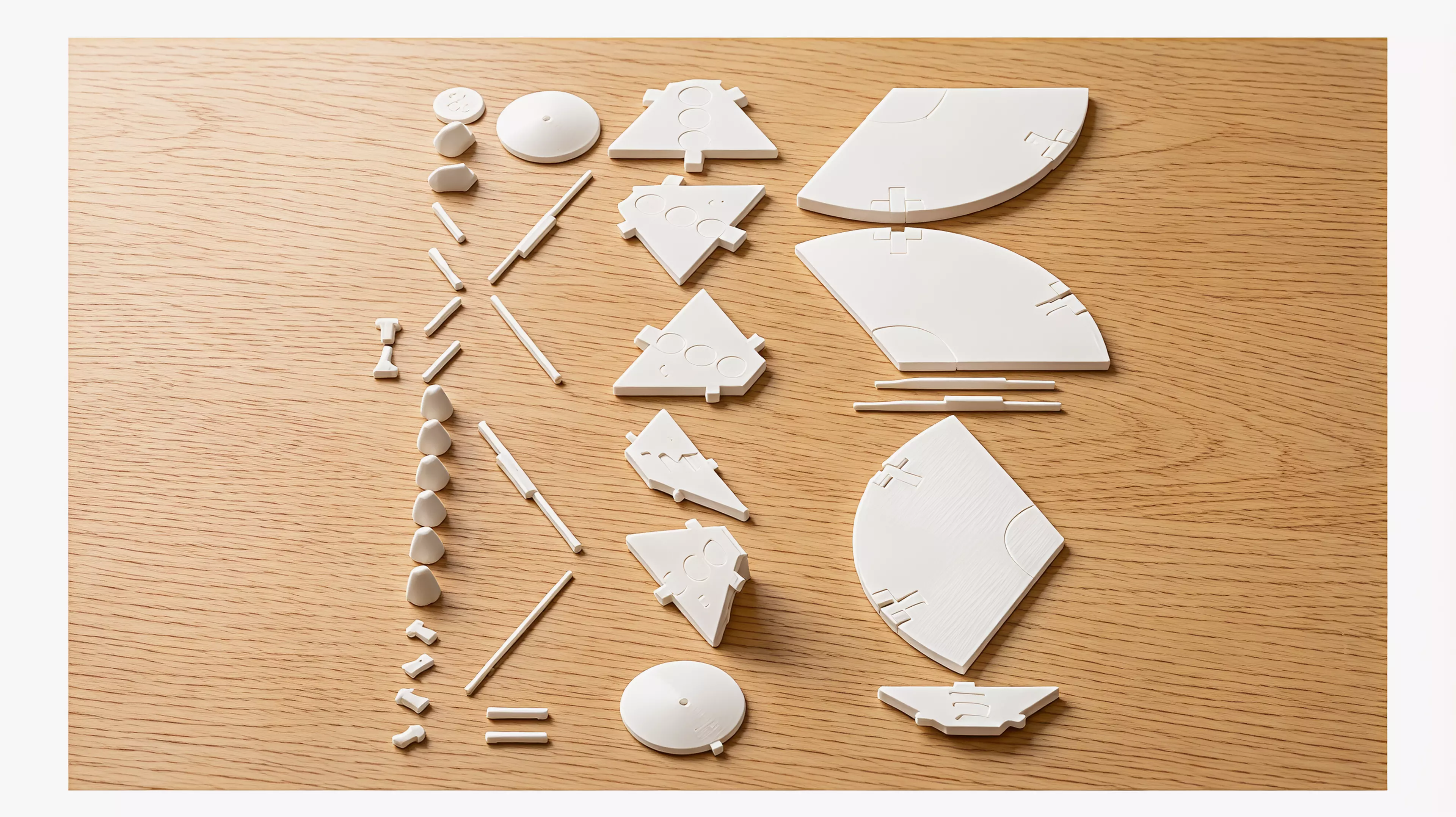 A mechanically verified kinetic abstract strategy prototype. Six hinged petals irreversibly transform the visible movement graph: flat pairs form HALO routes, raised pairs form CROWN routes, and mixed elevations become real gaps. Includes parametric CadQuery source, assembly and per-part STEP/STL, colored GLB, rules, playtest gates, and verified renders.