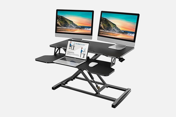 FENGE Standing Desk Converter: 32'' Height-adjustable