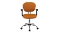 skyline-decor-gray-mesh-padded-swivel-task-office-chair-chrome-base-orange - Autonomous.ai