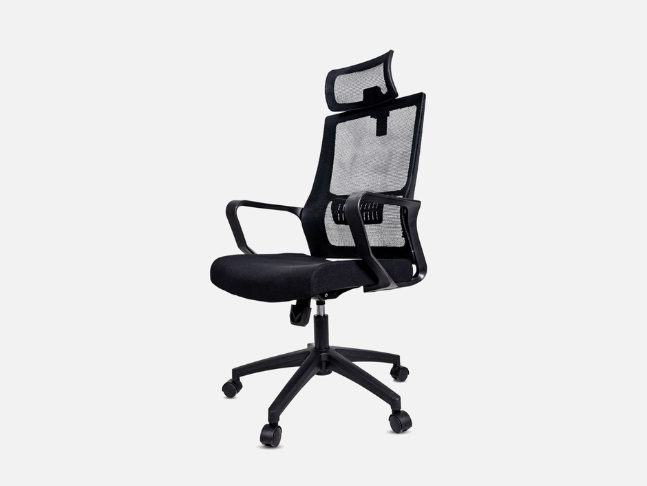 US OFFICE ELEMENTS USOFFICE ELEMENTS High Back Big & Tall Office Chair: Headrest