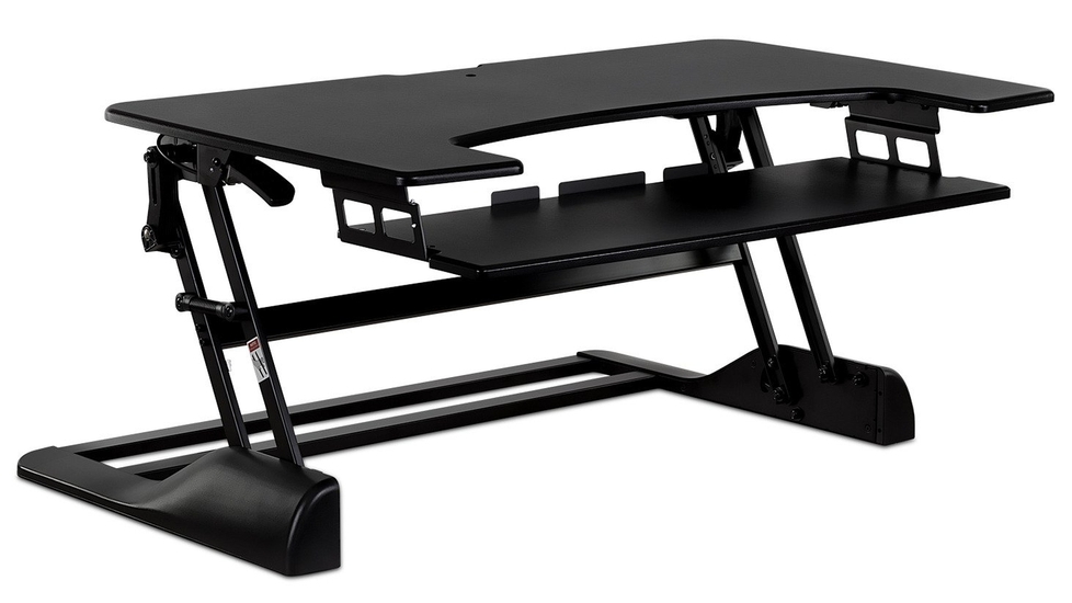 Mount-It! Extra Wide Height Adjustable Standing Desk Converter - Autonomous.ai