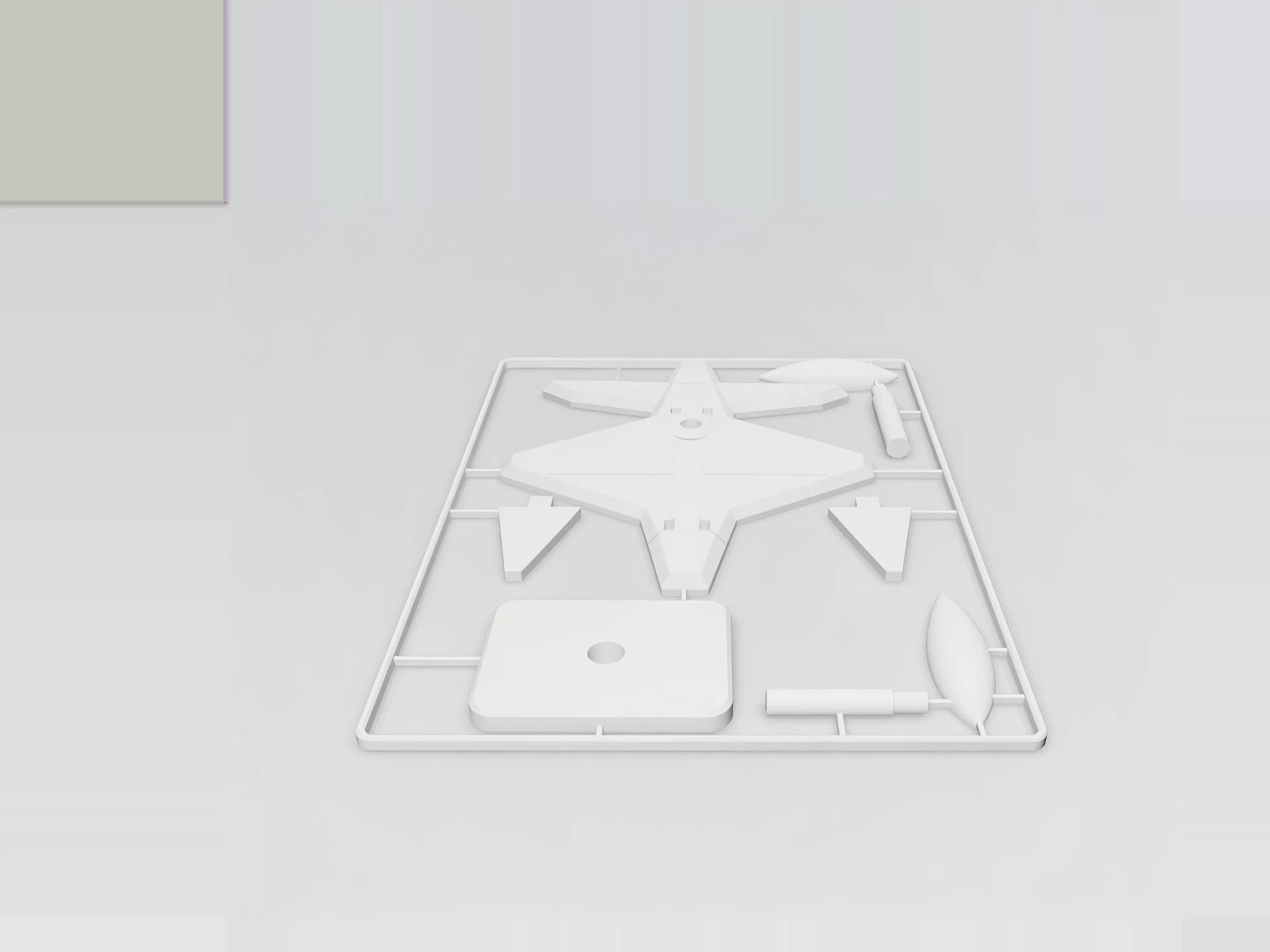 A 3D-printable decorative item 15cm long.