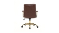 skyline-decor-padded-leather-office-chair-polished-gold-steel-frame-brown - Autonomous.ai