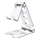 Foldable Stand for Most Cell Phones and Tablets up to 10" - Silver