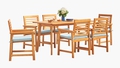 VIFAH Waimea Slatted Wood Patio Dining Table - Autonomous.ai