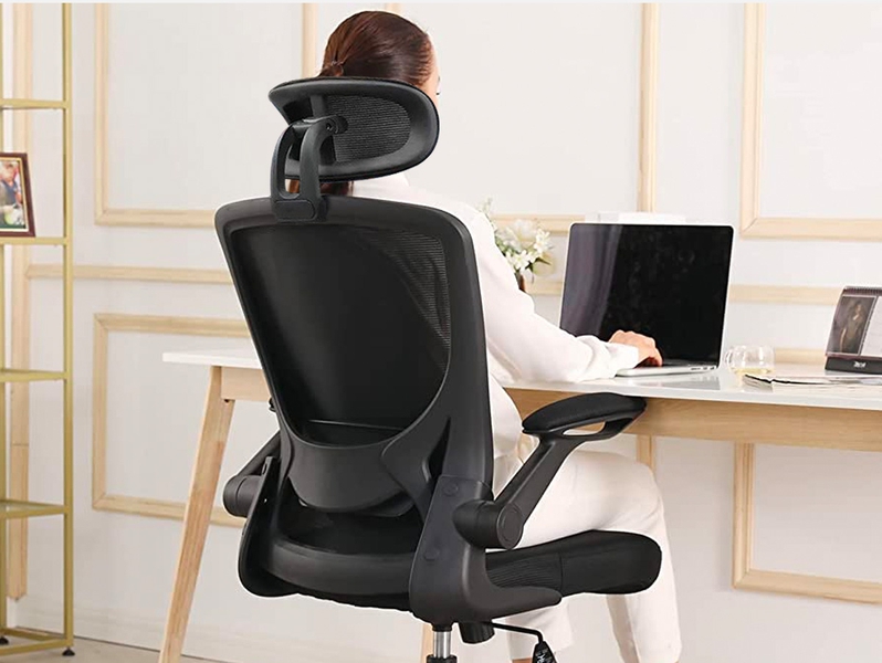 KERDOM Office Chair: Adjustable Armrests & Headrest