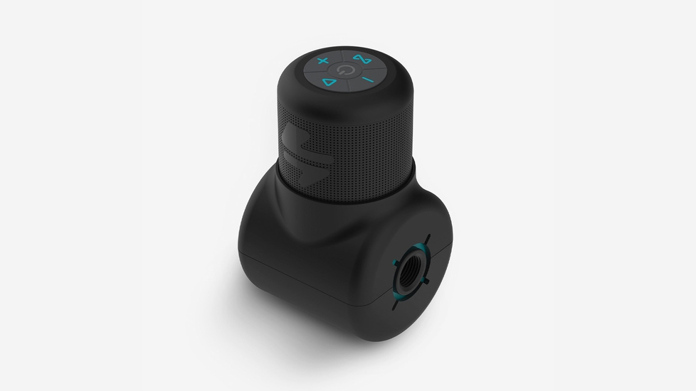 Shower Power from Ampere – Hydropowered Bluetooth Shower Speaker