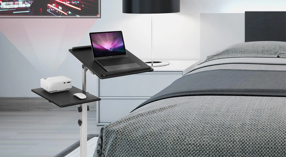 Mount-It! Rolling Laptop Tray & Projector Cart