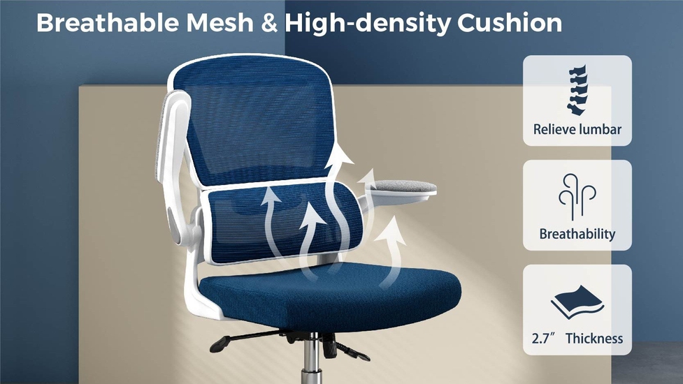 Lumbar Support,Back Support Cushion for Car Home Office Chair Double-Layer  Mesh