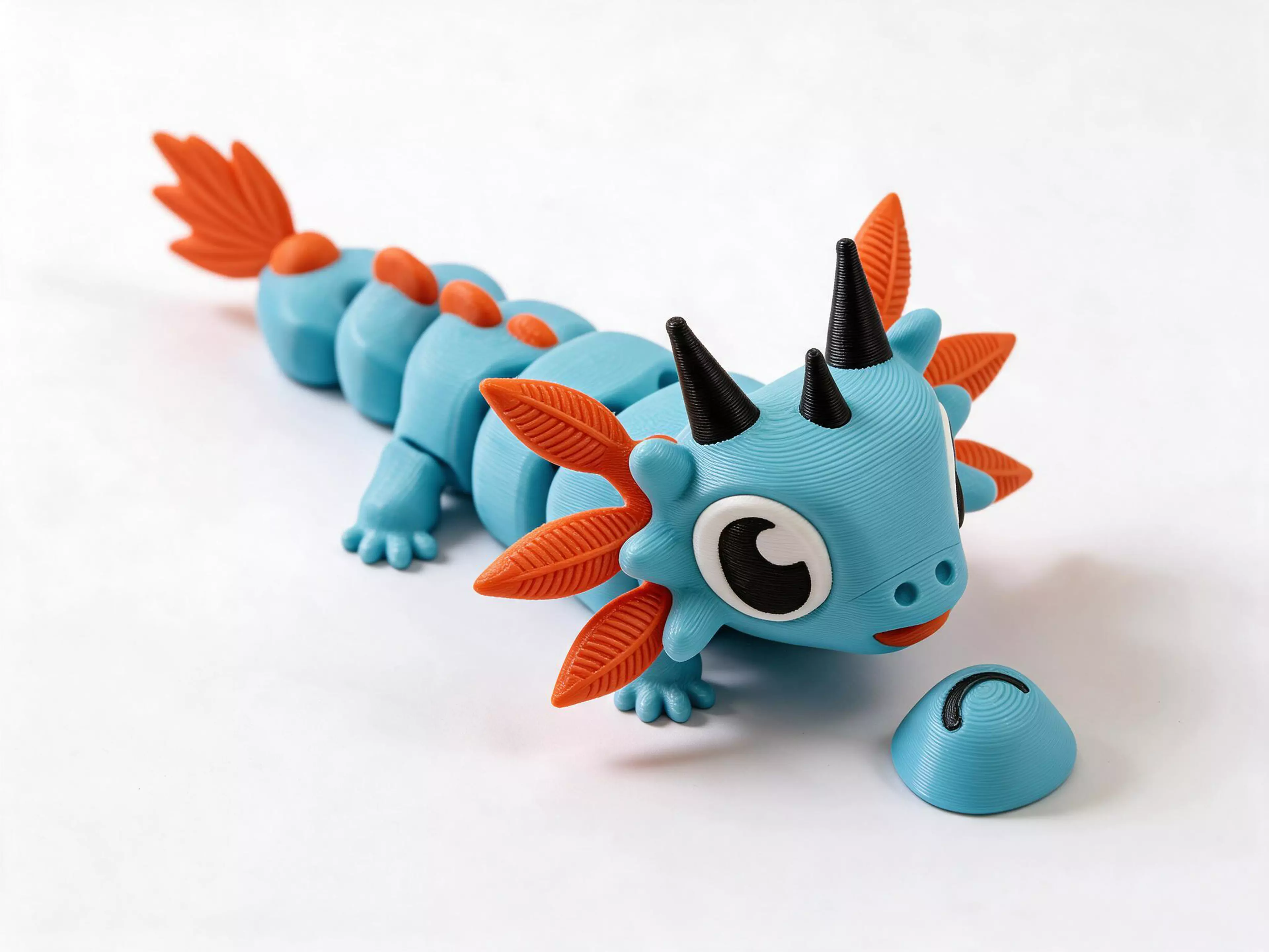 Flexi Axolotl, dressed as Mintfin