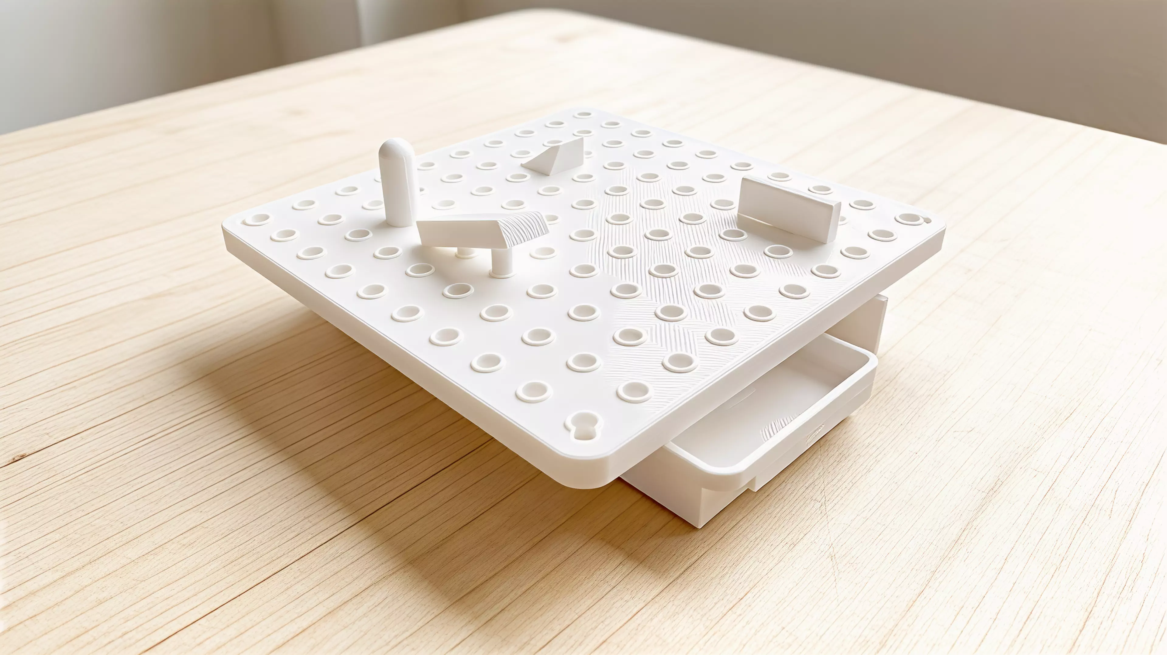 # ORACLE — Agent Build Spec (v1.0)

**Role:** I am the AI 3D-printing agent. My job is to design, validate, and print a
*reconfigurable chaotic ball-fall black box* that a 1–5 player deduction game (ORACLE)
can probe by dropping balls and reading exit chutes.

**Ground rule:** the game only works…