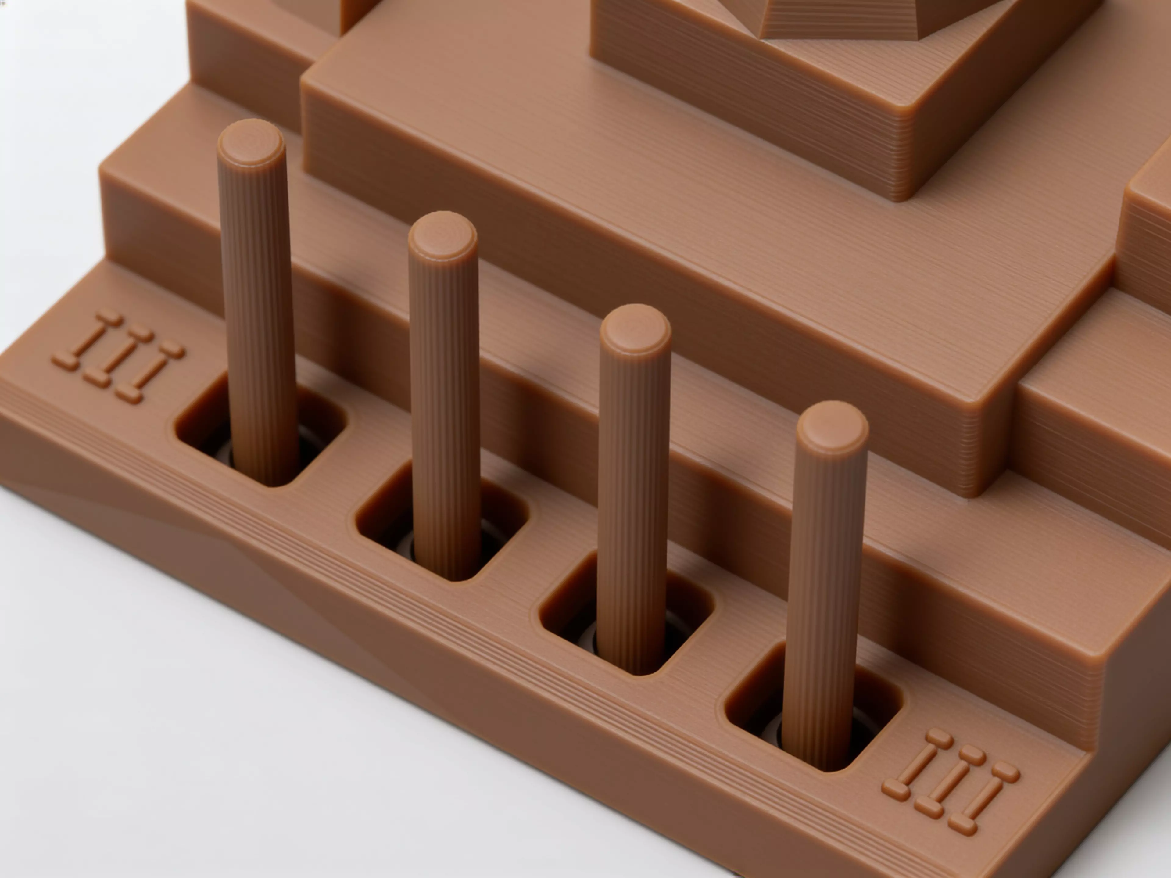 The Calibration Cathedral is a Gothic micro-cathedral that is secretly a complete FDM torture test: self-supporting pointed-arch windows, a graduated flying-buttress overhang staircase, tapered spires and pinnacles for bed adhesion and fine detail, a bridging rose window, a print-in-place captured…