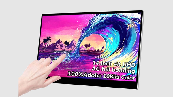 Magedok/4Kポータブルモニター/M140A/14インチ ⑤ 14 inch HDR 400/90% DCI-P3 4K USB C Touchscreen Monitor For