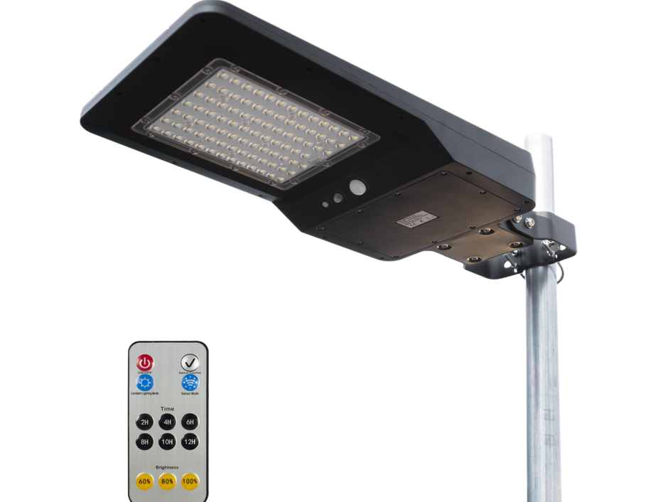 Wagan Solar + LED Floodlight 4800 w/remote: Floodlight 