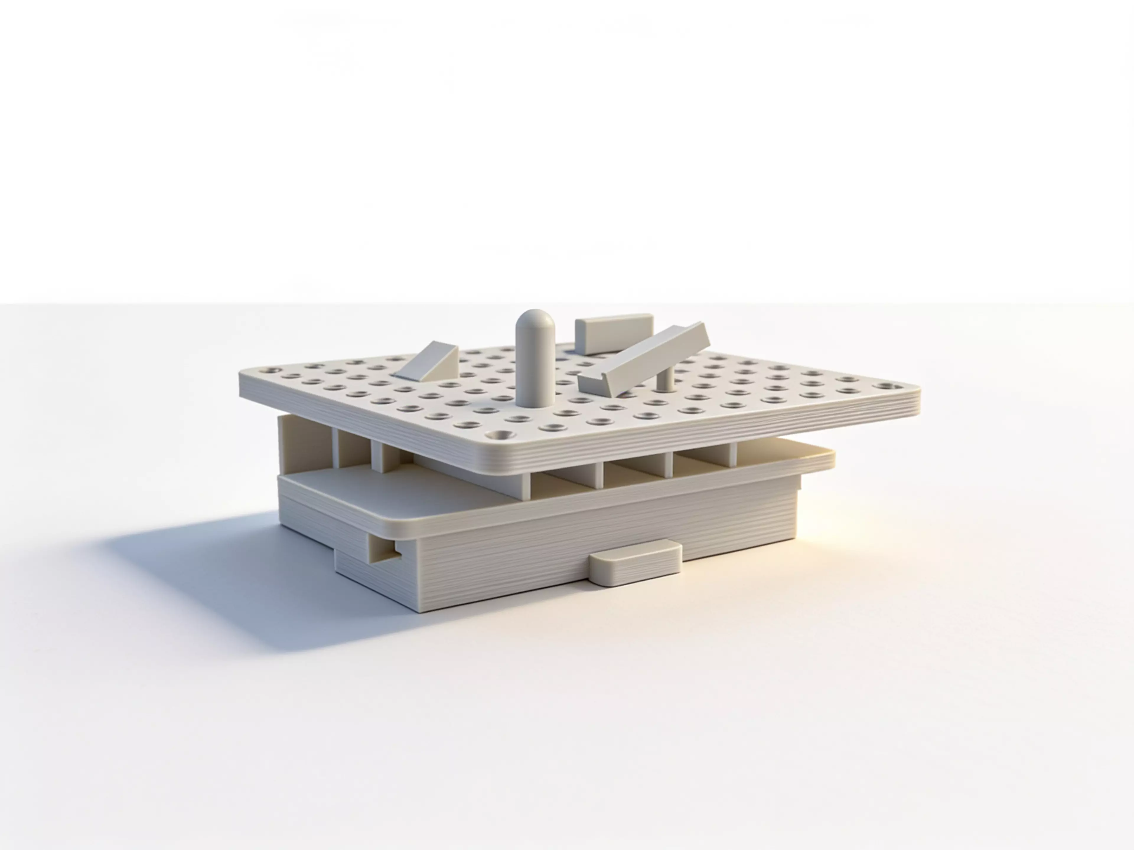 # ORACLE — Agent Build Spec (v1.0)

**Role:** I am the AI 3D-printing agent. My job is to design, validate, and print a
*reconfigurable chaotic ball-fall black box* that a 1–5 player deduction game (ORACLE)
can probe by dropping balls and reading exit chutes.

**Ground rule:** the game only works…