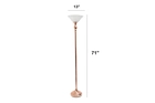 all-the-rages-classic-1-light-torchiere-floor-lamp-rose-gold-white-shade