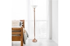 all-the-rages-classic-1-light-torchiere-floor-lamp-rose-gold-white-shade