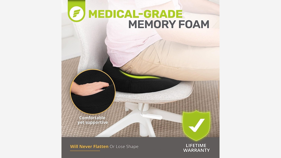 Ergofoam Orthopedic Donut Pillow For Tailbone Pain