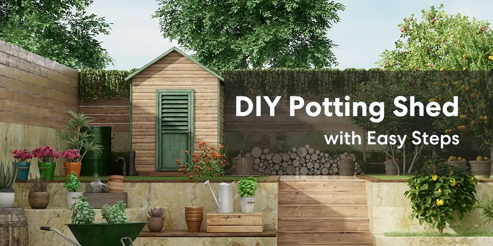 DIY Potting Shed with 9 Easy Steps