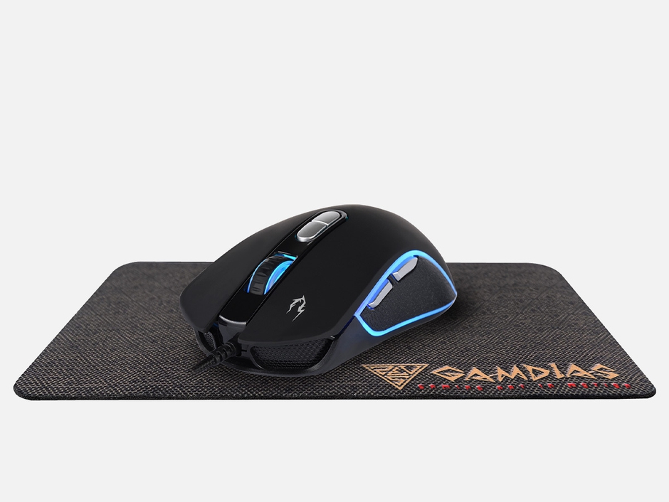 GAMDIAS ZEUS M3 Optical Mouse and Mouse Pad: INTRINSIC PRECISION