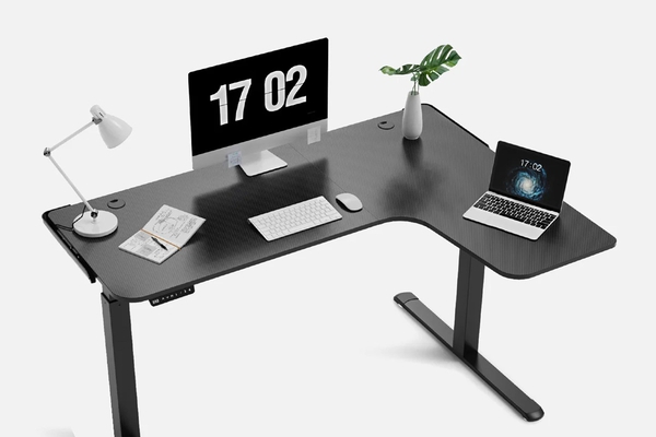 EUREKA ERGONOMIC EUREKA L60 L-shaped Standing Desk: Right-handed