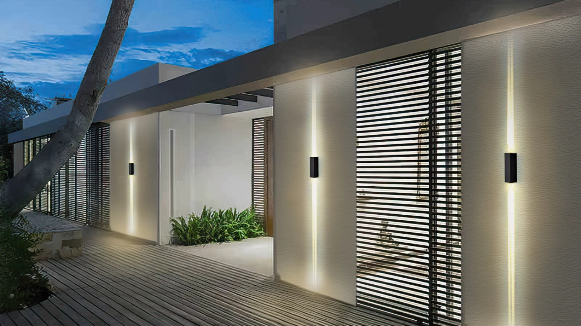 VIVZONE LED Waterproof Outdoor Beam Wall Light: for front door yard garden 